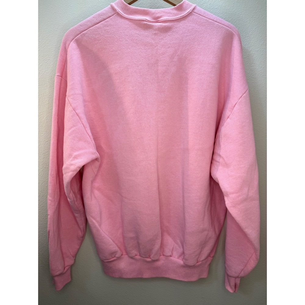 Jerzees Pink‎ Sweatshirt Crewneck Long Sleeve Oversized XL Vintage